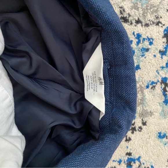 Navy H&M Boys Suit with Button Down Shirt - Picture 5 of 6